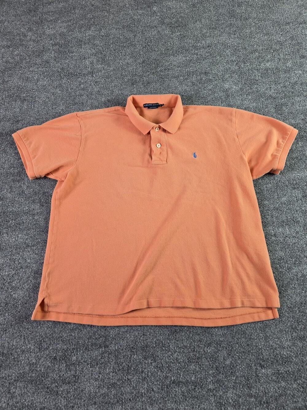 Polo Ralph Lauren Polo Shirt Youth XL Logo Orange Extra Large X-Large